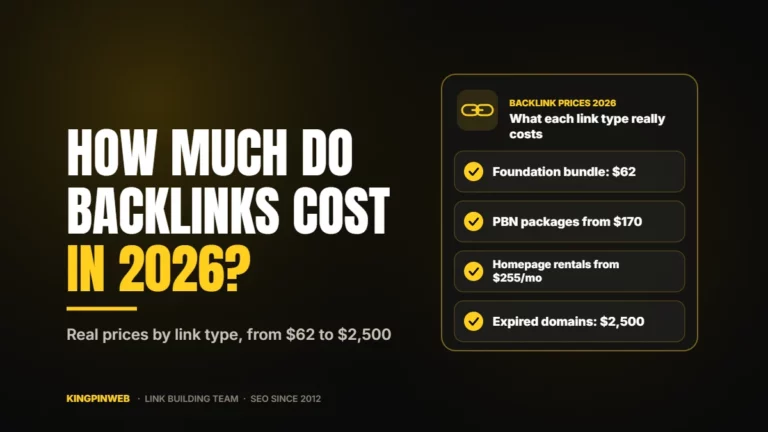 How Much Do Backlinks Cost in 2026?
