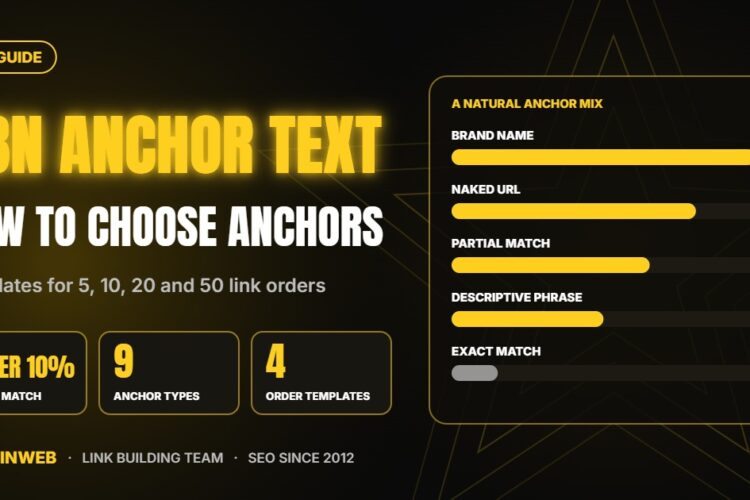 PBN anchor text guide: a natural anchor mix with brand, URL, partial and descriptive anchors and little exact match