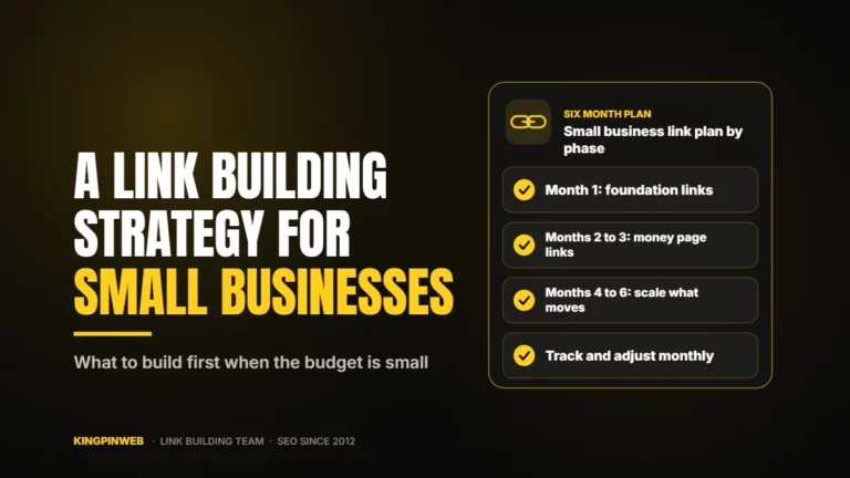 A Link Building Strategy for Small Businesses A Link Building Strategy for Small Businesses