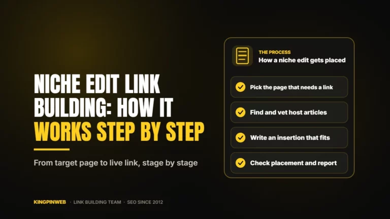 Niche Edit Link Building: How It Works Step by Step