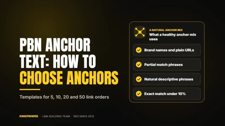 PBN Anchor Text: How to Choose Anchors for Your Link Orders