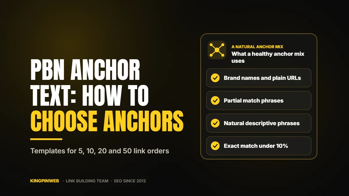 PBN Anchor Text: How to Choose Anchors for Your Link Orders PBN Anchor Text: How to Choose Anchors for Your Link Orders