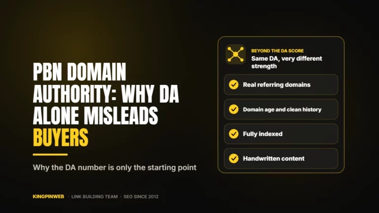PBN Domain Authority: Why DA Alone Misleads Buyers