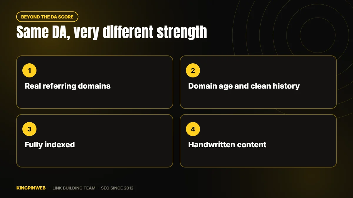 Comparison of two PBN domains with the same Moz DA but very different backlink quality Comparison of two PBN domains with the same Moz DA but very different backlink quality
