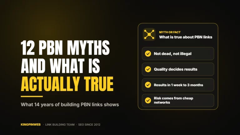 12 PBN Myths That Cost SEOs Rankings (And What Is Actually True)