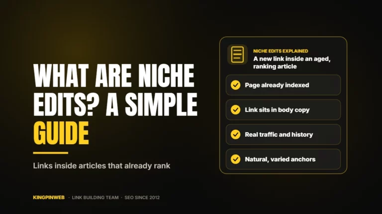 What Are Niche Edits? A Simple Guide