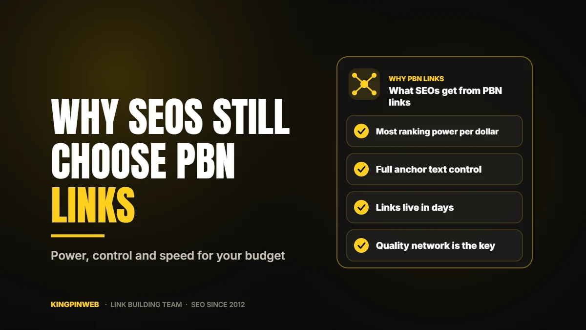 Why SEOs Still Choose PBN Links Why SEOs Still Choose PBN Links